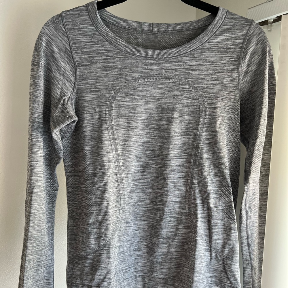 Grey Lululemon Long Sleeve Shirt